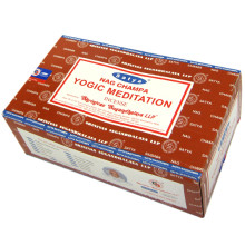 SATYA прямоуг. благовония Yogic Meditation МЕДИТАЦИЯ 15 гр. блок 12 шт.