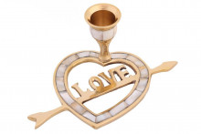 Подсвечник  П1601 с перлам. на 1 свечу