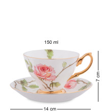 Чайный набор на 6 перс.''Итальянская роза'' (Pavone)