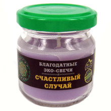 паэс45 Эко-свеча "Счастливый случай", 7х5 см