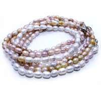 Бусы натуральный жемчуг  - камень королев, дарующий любовь и счастье