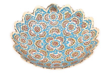 Ваза фруктовница 6" Фр00402/3 (эмаль голубая) 2шт Ваза фруктовница 6" Фр00402/3 (эмаль голубая) 2шт