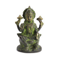 Лакшми процветание Богатство Везение Удача бронза h-12см L-68cм 846гр