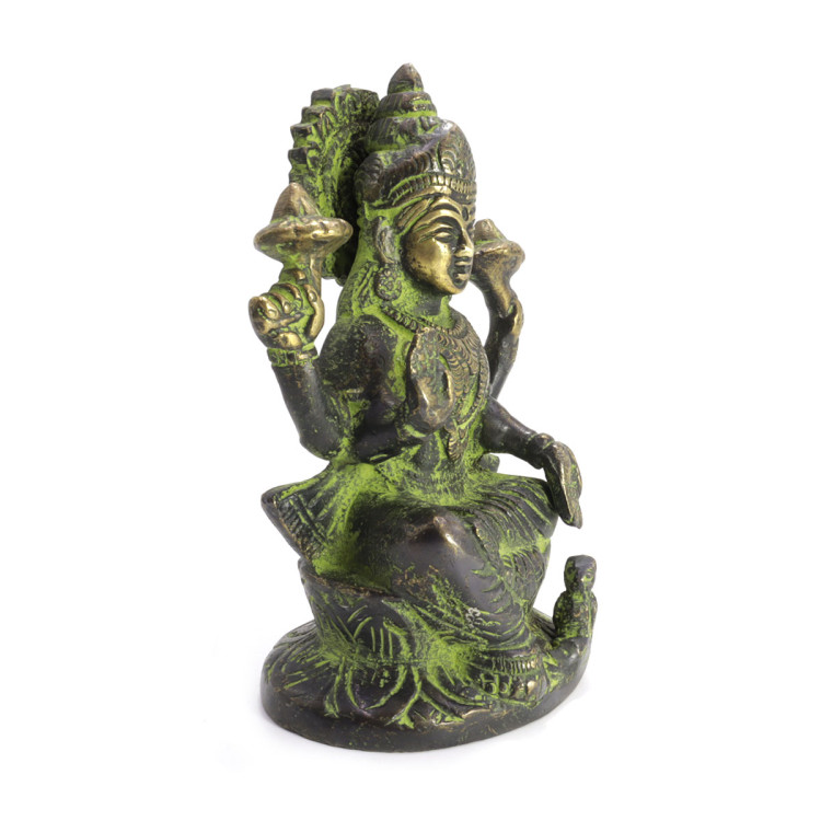 Лакшми процветание Богатство Везение Удача бронза h-12см L-68cм 846гр