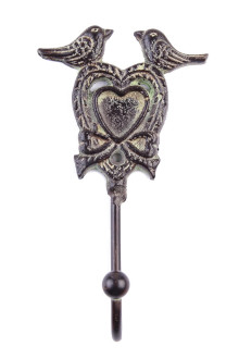 Вешалка-крючок  Пи12368 (железо)"2 птички"