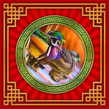 Денежные салфетки Утки-мандаринки 4шт. Денежные салфетки Утки-мандаринки 4шт.