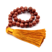 Четки 33 бусины Коричневый Авантюрин натуральный камень10мм Индия Четки 33 бусины Коричневый Авантюрин натуральный камень10мм Индия