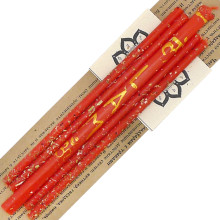 AUM-7-1 Свечи восковые Муладхара Чакра Успех, Любовь, Изобилие, 5шт 18см, 16см