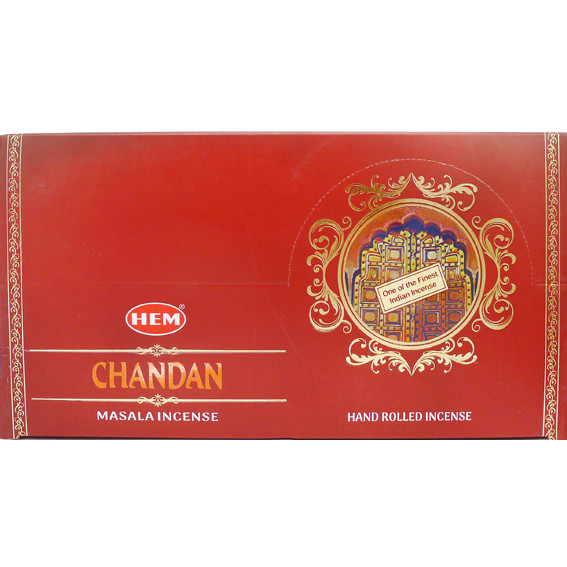 HEM масала 15 гр. Благовония Chandan ЧАНДАН блок 12 шт.