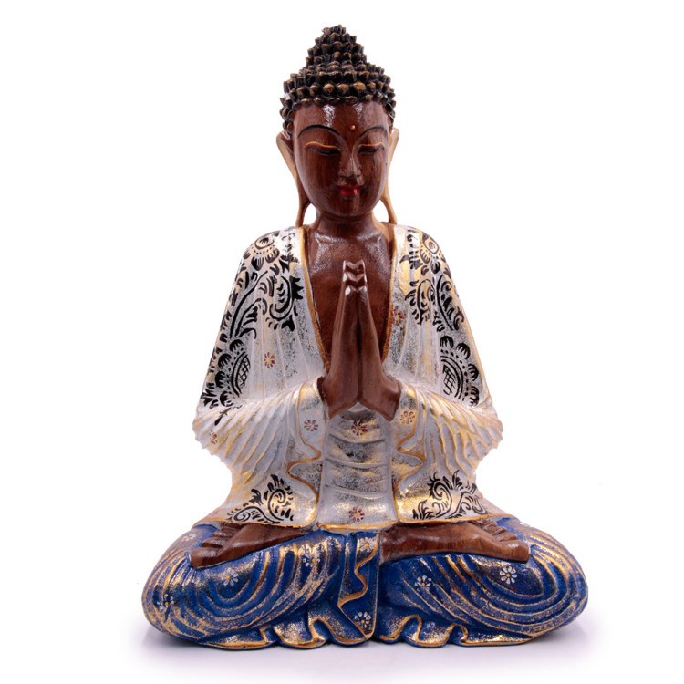 Фигурка деревянная  Будда медитирующий дерево Суар 40см