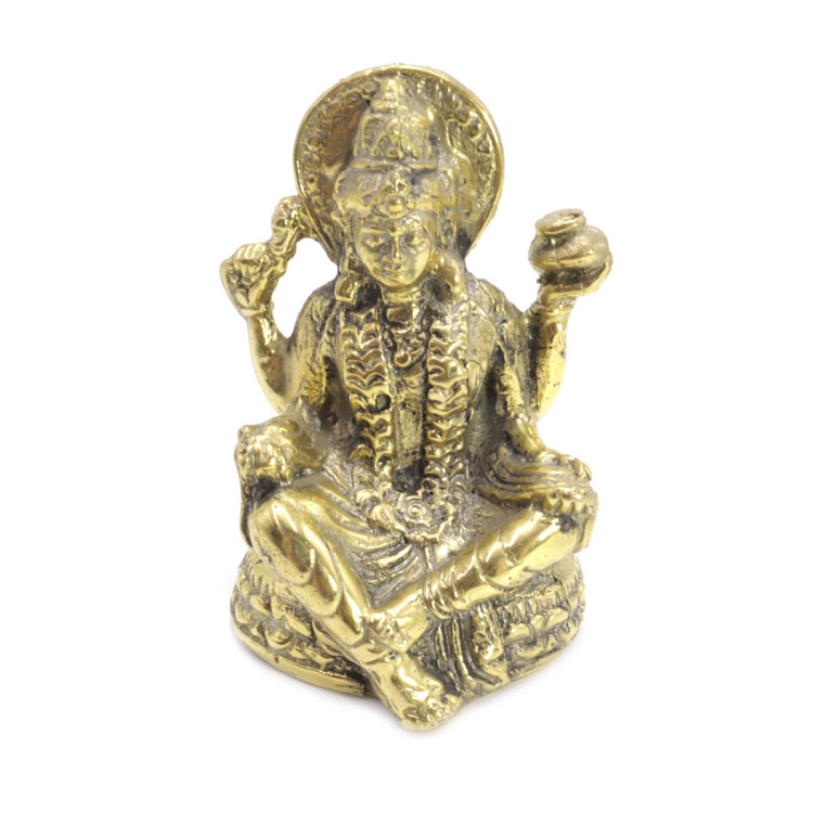 Статуэтка Лакшми символ процветания, изобилия и счастья 8см металл