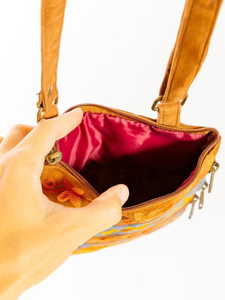 Сумка замшевая в ассортименте через плечо1107/74