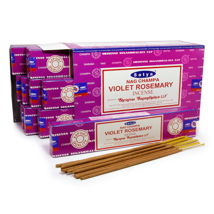 Благовония Satya M  Violet Rosemary Фиалка розмарин 15gm уп-12шт