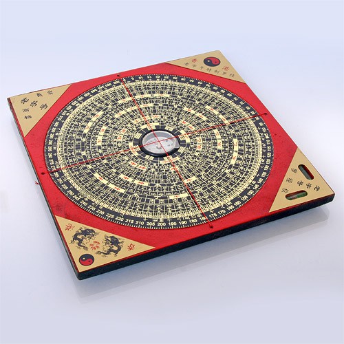 Компас Лопань Фен Шуй квадратный Дерево металл