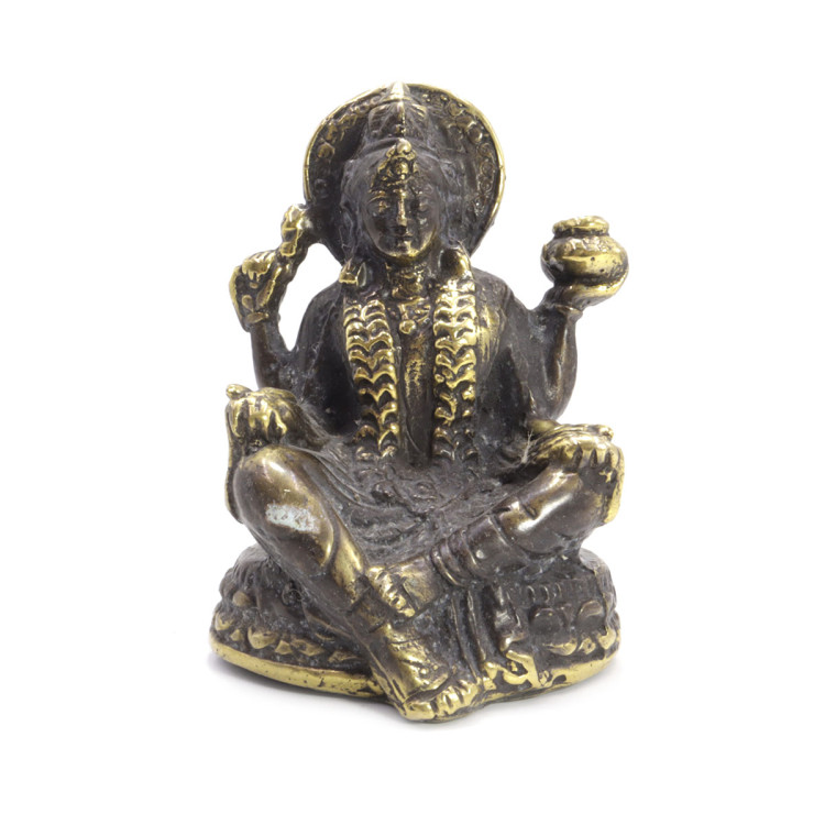 Статуэтка Лакшми символ процветания, изобилия и счастья 8см металл