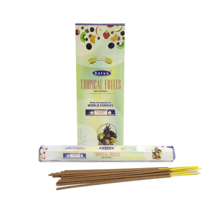 Благовония Satya Hexa Tropical Fruit Тропический Фрукт аромапалочки уп-6шт