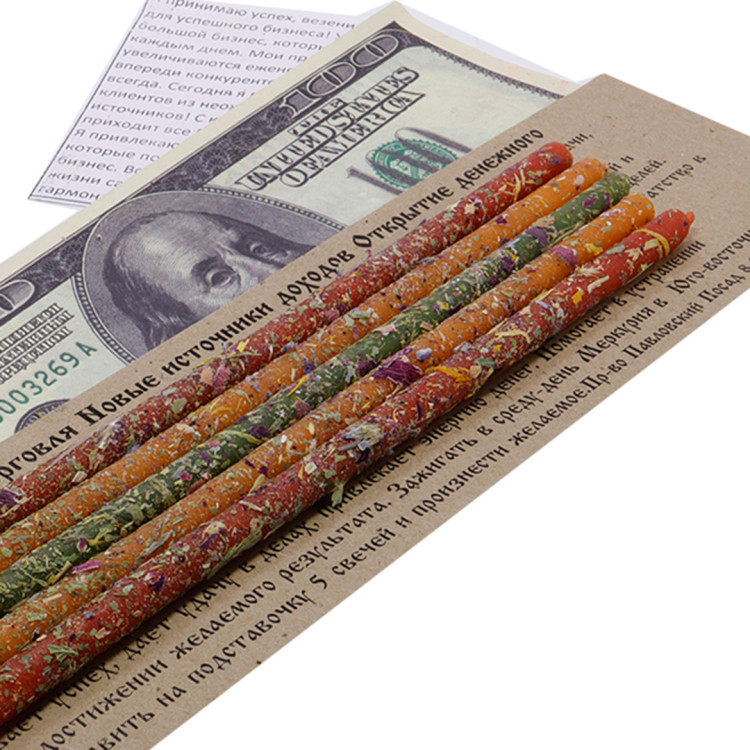 Набор Свечей С травами уп-5шт 16см Успешная Торговля, Новые Источники Дохода