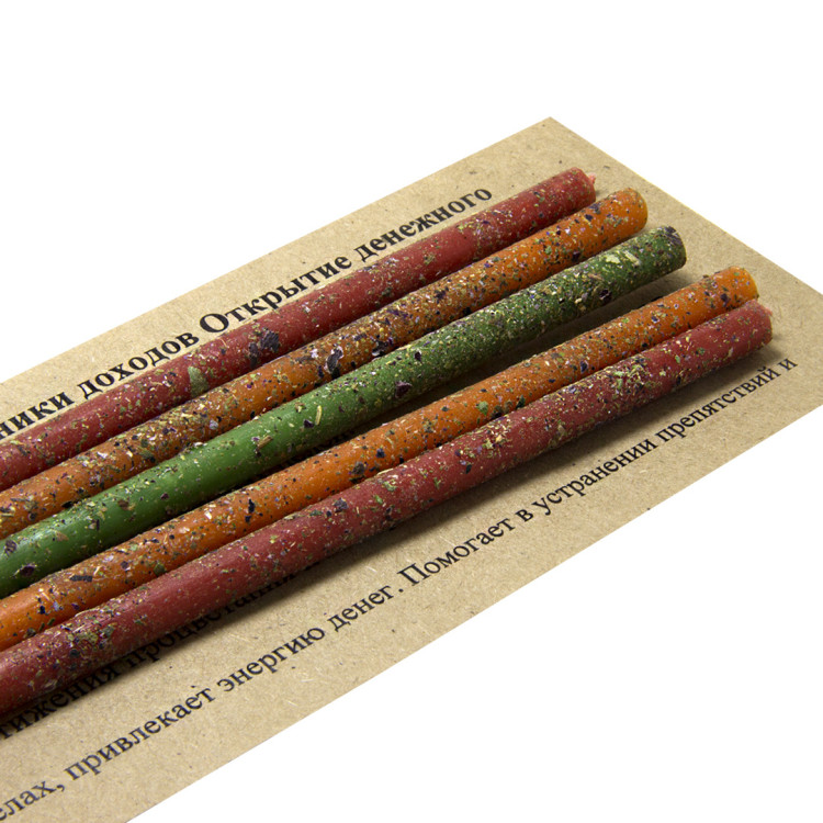 Набор Свечей С травами уп-5шт 16см Успешная Торговля, Новые Источники Дохода