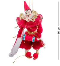 Кукла подвесная "Клоун с гармонью"