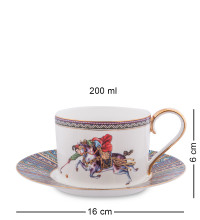 Чайный набор на 6 перс.''Восточное Поло'' (Pavone)