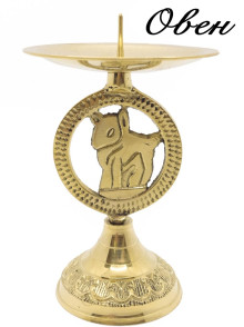 Подсвечник "Знаки Зодиака Овен"  П1559/1/1 Подсвечник "Знаки Зодиака Овен"  П1559/1/1
