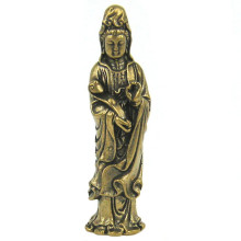 05-48 Cтатуэтка Гуаньинь с жуйи 65мм, бронза