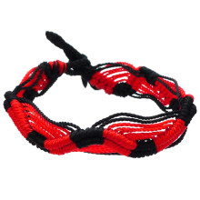 B03-80 Фенечка (браслет) 10мм, текстиль