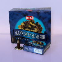 Благовония конусы HEM Frankincense Myrrh Ладан мирра уп-12шт
