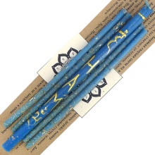 AUM-7-5 Свечи восковые Вишудха Чакра Новые возможности, 5шт 18см, 16см