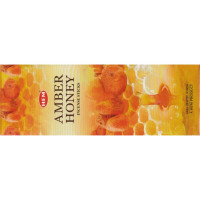Благовония HEM, шестигранники, Amber Honey АМБЕР - МЁД 