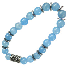 BA11AR20-06 Браслет с бусиной Кано, камень,8мм