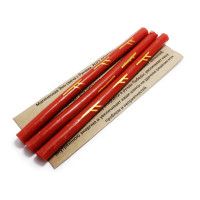 Свеча воск  с рунами Три Феху Богатство Изобилие Приобретение недвижимости 18см-1см уп-3шт