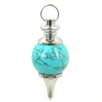 817-02 Маятник Бирюза D2см L4см камень