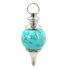 817-02 Маятник Бирюза D2см L4см камень