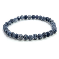 Браслет каменный Африканский матовый агат Серый -  дарует дoлгyю жизнь и защиту владельцу