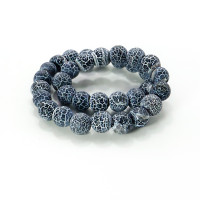 Браслет каменный Африканский матовый агат Серый -  дарует дoлгyю жизнь и защиту владельцу