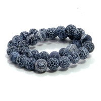 Браслет каменный Африканский матовый агат Серый -  дарует дoлгyю жизнь и защиту владельцу