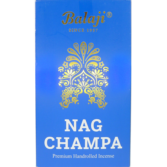 Balaji прямоуг. Благовония Nag Champa НАГ ЧАМПА 15 палочек, бл 12 шт.