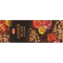 Благовония HEM, шестигранники, Amber Rose  АМБЕР - РОЗА 