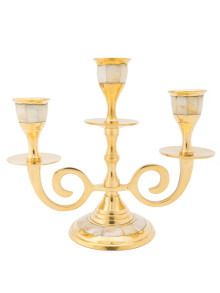 Подсвечник на 3 свечи  П4631/3 (перламутром)