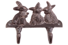 Вешалка на 2 крючка Пи14065"Зайчики" Вешалка на 2 крючка Пи14065"Зайчики"