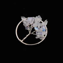 Подвеска Дерево Жизни  с Лунным камнем - дарует везение  выигрыш изобилие 3,5см Китай