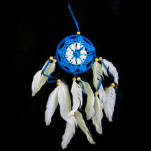 06 Ловец снов синий 35см, d.9см 06 Ловец снов синий 35см, d.9см