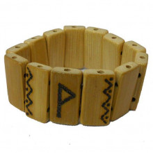Браслет с руной для исполнения желаний бамбук Браслет с руной для исполнения желаний бамбук