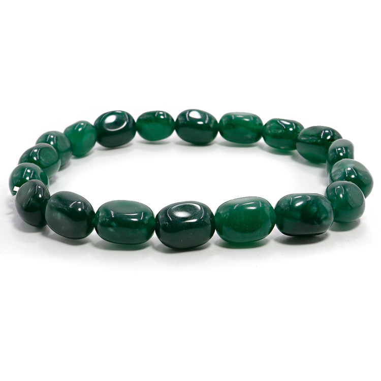 Браслет из камня с огранкой Хризопраз камень удачи и счастья