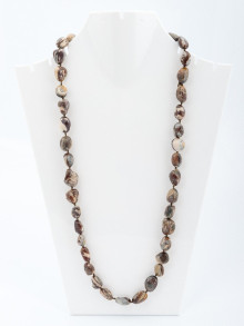 Украшение Бусы камень (оникс) 0034