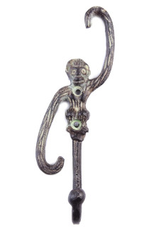 Вешалка-крючок  Пи13004 (аллюм.)"Обезъянка"