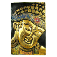 Панно Будда 19х30см дерево