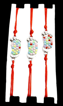 Браслет Красная нить уп-3шт Стопа Будды, символ достижения цели, защиты и просветления уп-3шт Браслет Красная нить уп-3шт Стопа Будды, символ достижения цели, защиты и просветления уп-3шт