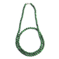 Бусы из камня Малахит приносит исполнение желаний, привлекает счастье 4мм